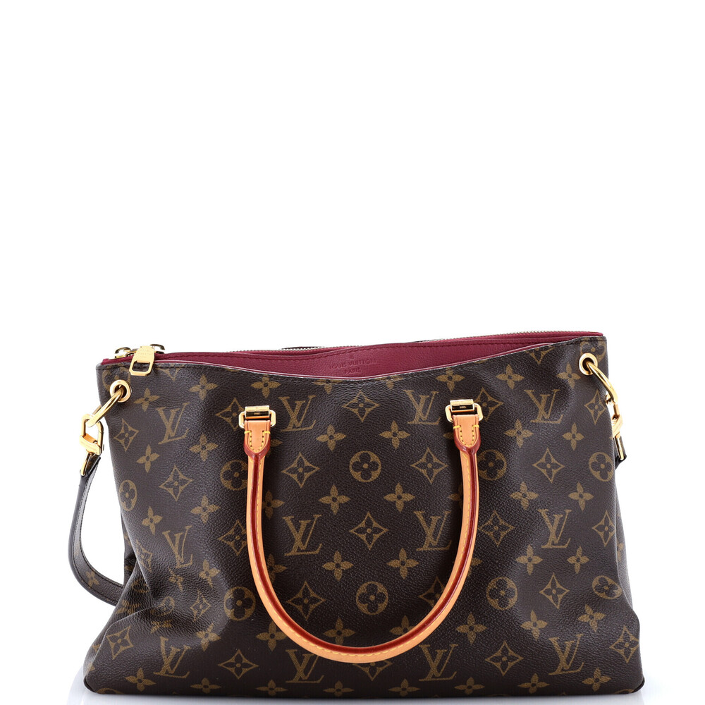 Louis Vuitton Pallas Tote Monogram Canvas with Leather